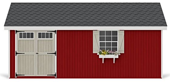 Introducing the Little Cottage Co. 12x20 Colonial Pinehurst Wood Shed Kit.