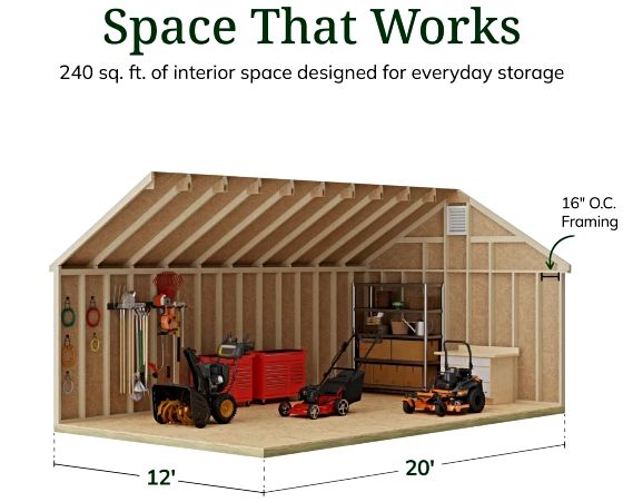 High Sidewalls & Spacious Interior for Maximum Storage
