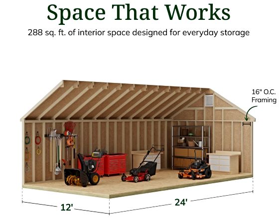 High Sidewalls & Spacious Interior for Maximum Storage
