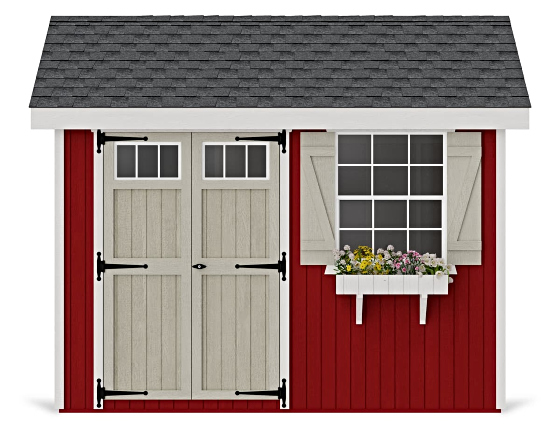 Introducing the Little Cottage Co. 8x10 Colonial Pinehurst Wood Shed Kit.