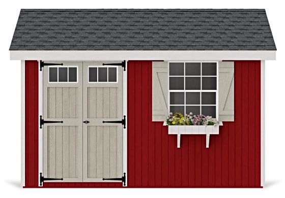 Introducing the Little Cottage Co. 8x12 Colonial Pinehurst Wood Shed Kit.