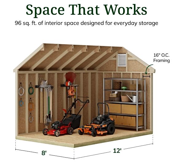 High Sidewalls & Spacious Interior for Maximum Storage
