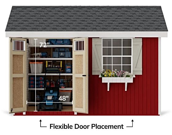 Pre-Assembled Double Doors with Transom Windows & Flexible Placement