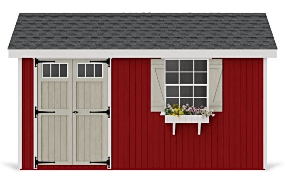 Introducing the Little Cottage Co. 8x14 Colonial Pinehurst Wood Shed Kit.