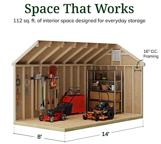 High Sidewalls & Spacious Interior for Maximum Storage