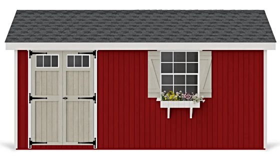 Introducing the Little Cottage Co. 8x16 Colonial Pinehurst Wood Shed Kit.