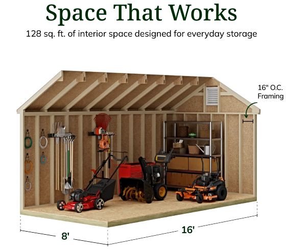 High Sidewalls & Spacious Interior for Maximum Storage