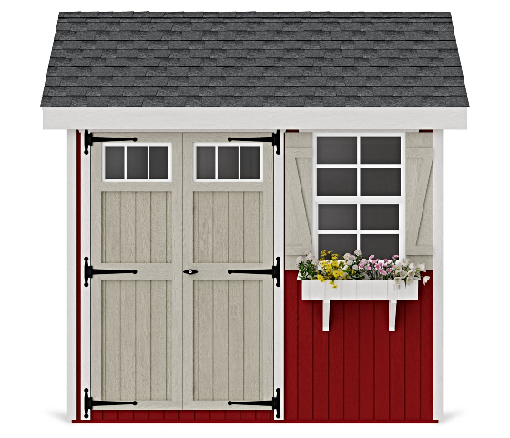 Introducing the Little Cottage Co. 8x8 Colonial Pinehurst Wood Shed Kit.