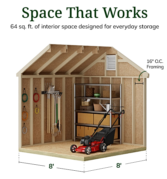 High Sidewalls & Spacious Interior for Maximum Storage