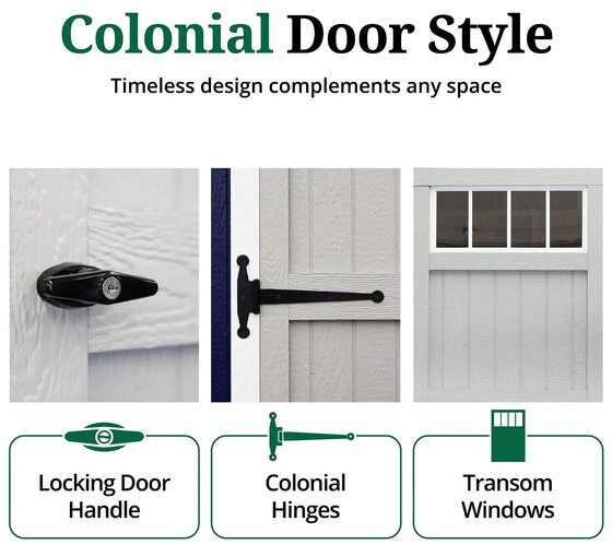 Little Cottage Colonial Williamsburg Shed Door Style
