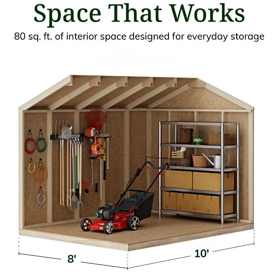 Tall Sidewalls & Generous Interior Space for More Storage
