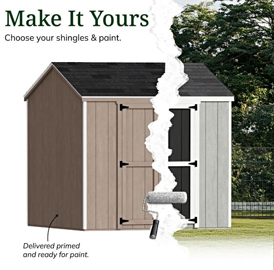 Customizable Exterior: Pre-Primed & Ready to Paint