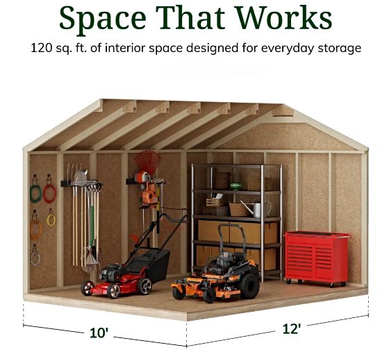Tall Sidewalls & Generous Interior Space for More Storage