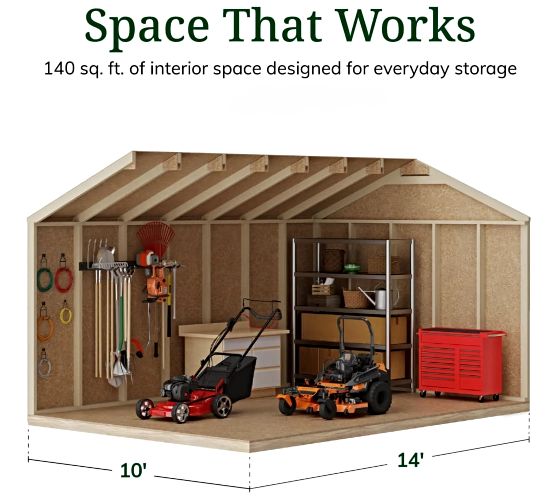 Tall Sidewalls & Generous Interior Space for More Storage