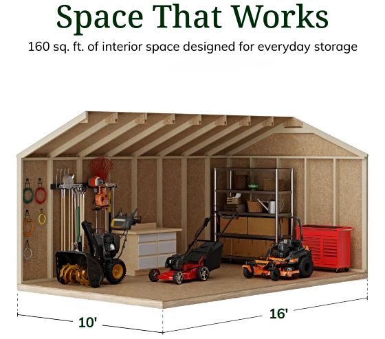 Tall Sidewalls & Generous Interior Space for More Storage
