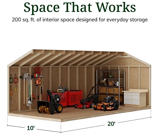 Tall Sidewalls & Generous Interior Space for More Storage