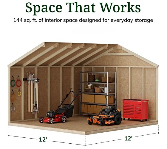 Tall Sidewalls & Generous Interior Space for More Storage