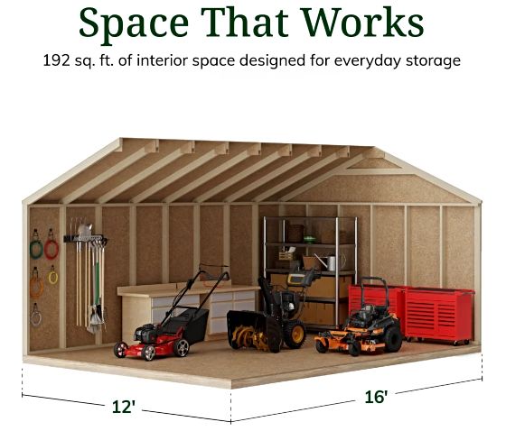Tall Sidewalls & Generous Interior Space for More Storage