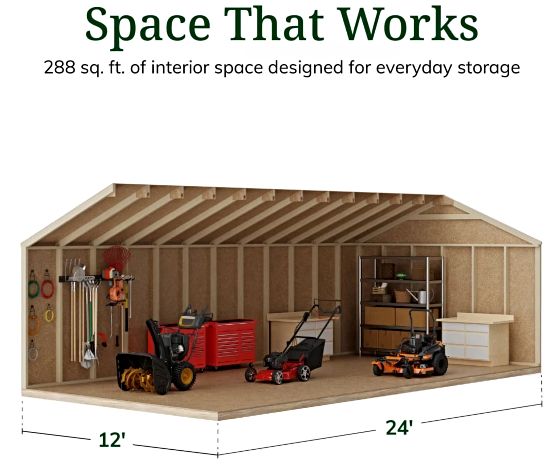 Tall Sidewalls & Generous Interior Space for More Storage