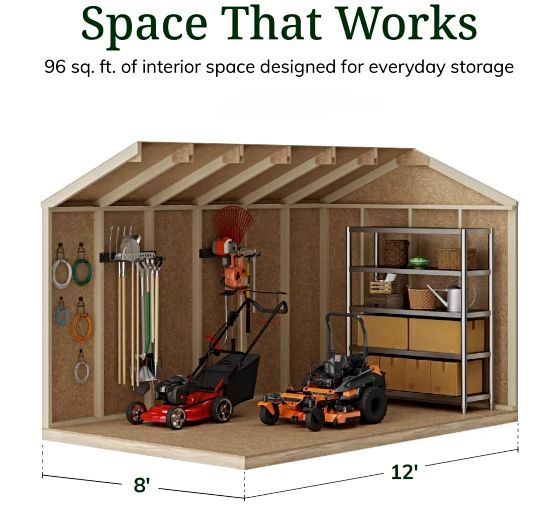 Tall Sidewalls & Generous Interior Space for More Storage