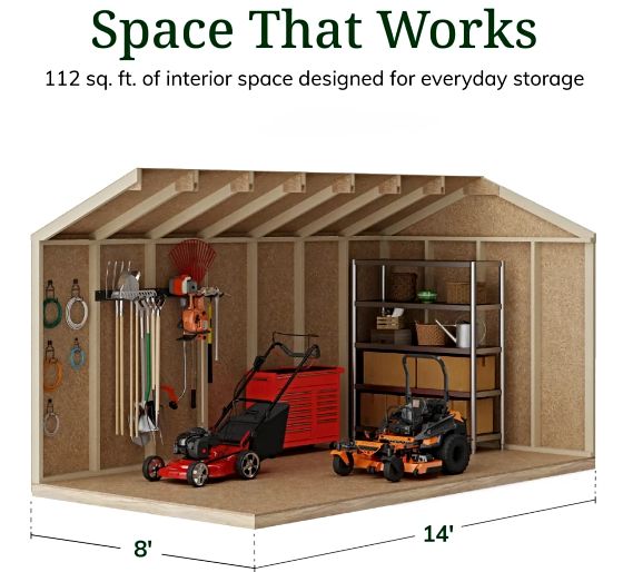 Tall Sidewalls & Generous Interior Space for More Storage