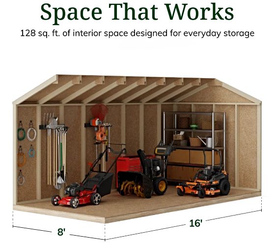 Tall Sidewalls & Generous Interior Space for More Storage