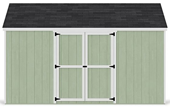 Introducing the Little Cottage Co. 12x14 Value Gable Shed Kit with Side Entry