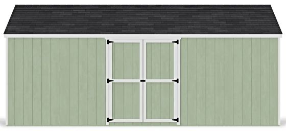 Introducing the Little Cottage Co. 12x20 Value Gable Shed Kit with Side Entry