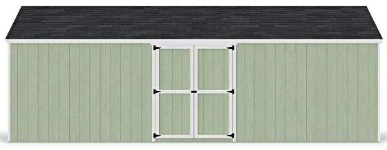 Introducing the Little Cottage Co. 12x24 Value Gable Shed Kit with Side Entry