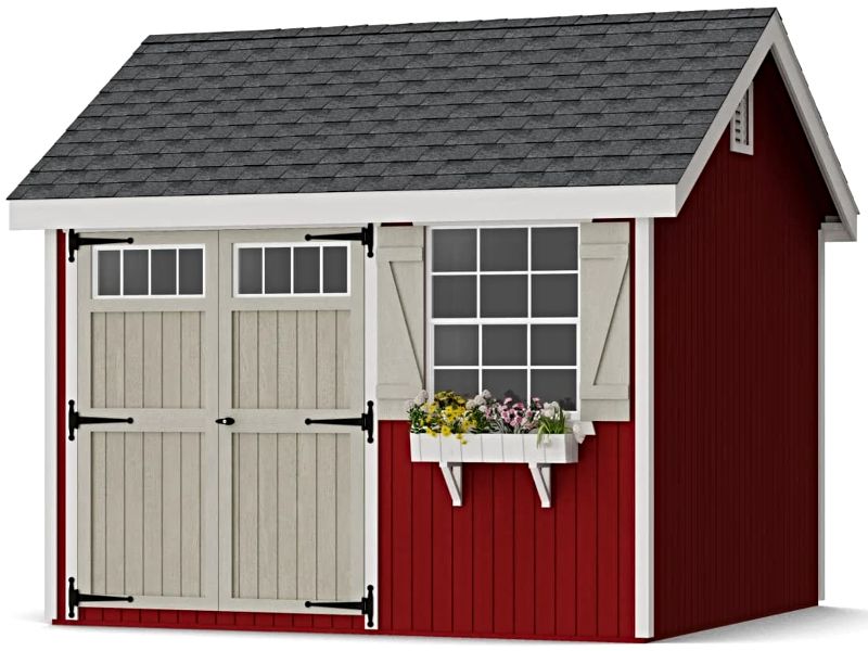 Little Cottage Co. 10x10 Colonial Pinehurst Wood Shed Kit
