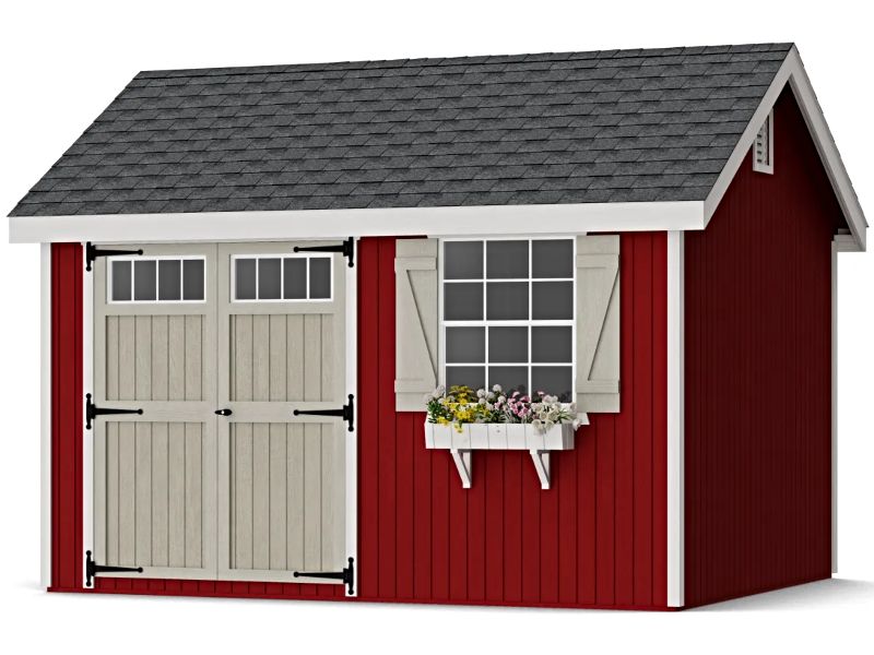 Little Cottage Co. 10x12 Colonial Pinehurst Wood Shed Kit