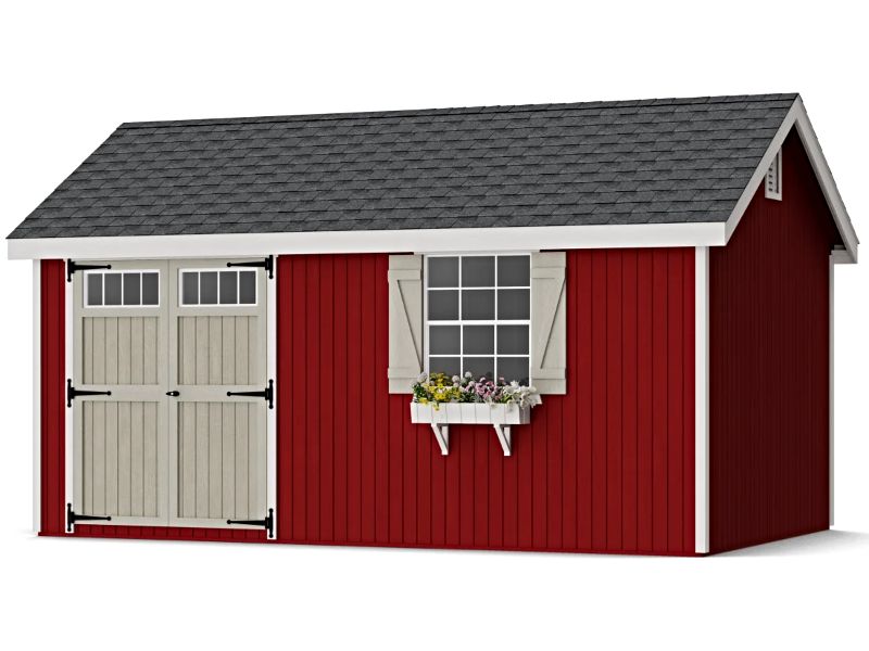 Little Cottage Co. 10x16 Colonial Pinehurst Wood Shed Kit