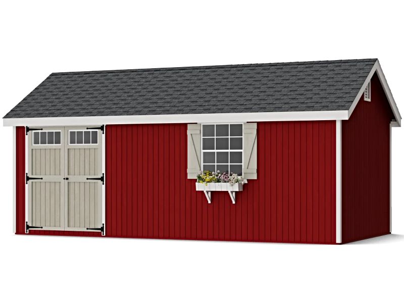 Little Cottage Co. 10x20 Colonial Pinehurst Wood Shed Kit