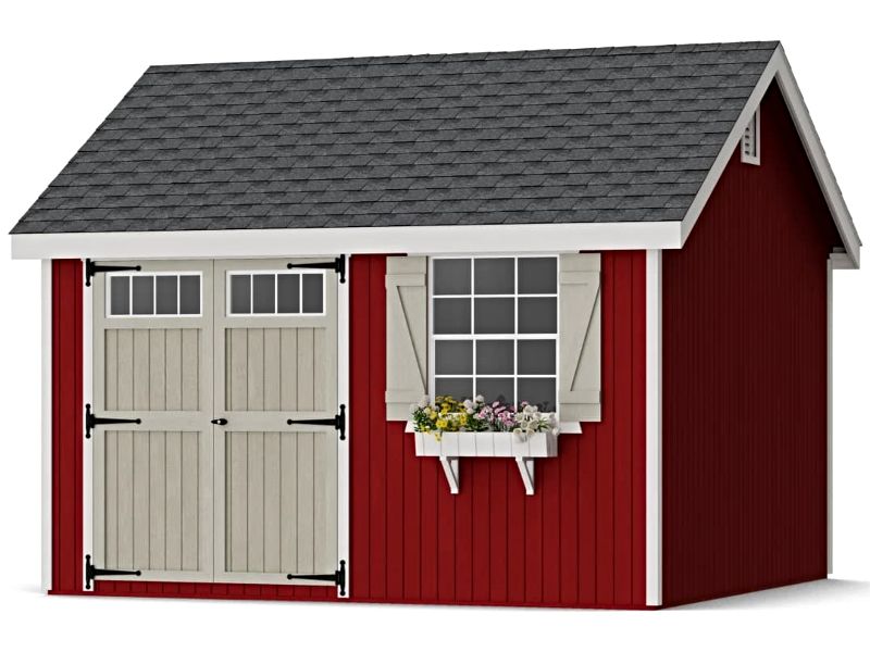 Little Cottage Co. 12x12 Colonial Pinehurst Wood Shed Kit