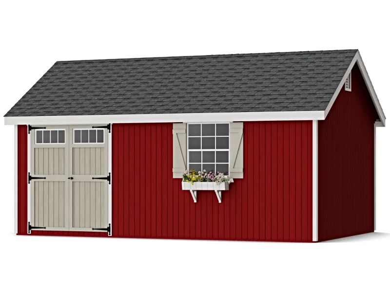Little Cottage Co. 12x18 Colonial Pinehurst Wood Shed Kit