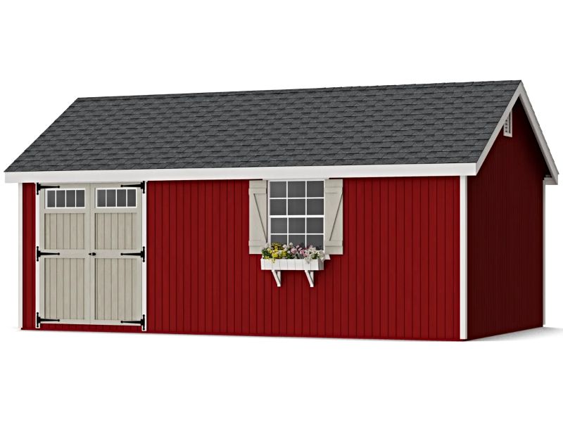Little Cottage Co. 12x20 Colonial Pinehurst Wood Shed Kit