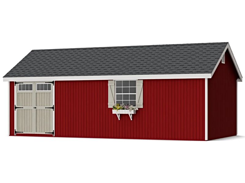 Little Cottage Co. 12x24 Colonial Pinehurst Wood Shed Kit