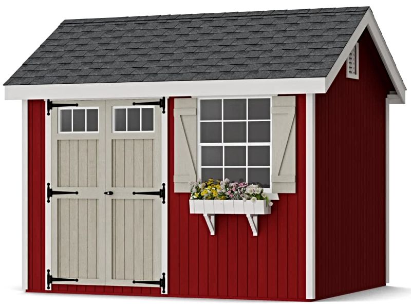 Little Cottage Co. 8x10 Colonial Pinehurst Wood Shed Kit
