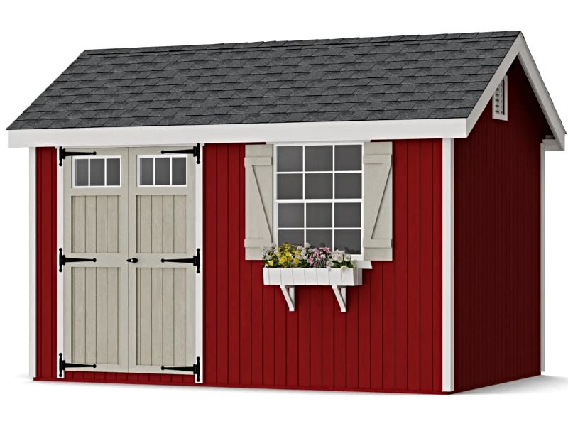 Little Cottage Co. 8x12 Colonial Pinehurst Wood Shed Kit