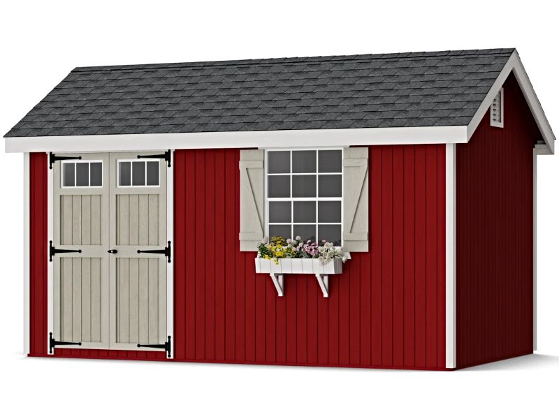 Little Cottage Co. 8x14 Colonial Pinehurst Wood Shed Kit