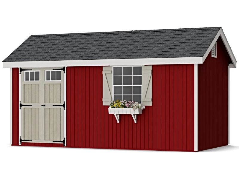 Little Cottage Co. 8x16 Colonial Pinehurst Wood Shed Kit