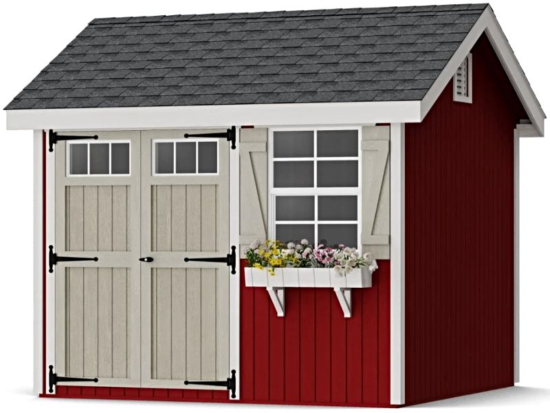 Little Cottage Co. 8x8 Colonial Pinehurst Wood Shed Kit
