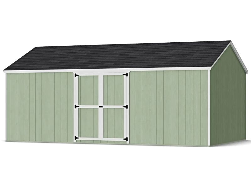 Little Cottage Co. 12x20 Value Gable Shed Kit w/ Side Entry