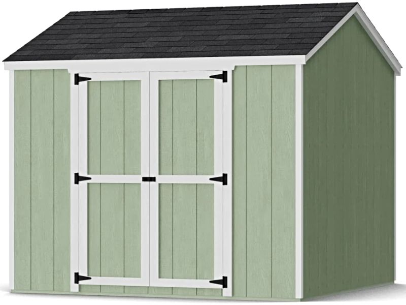 Little Cottage Co. 8x8 Value Gable Shed Kit w/ Side Entry