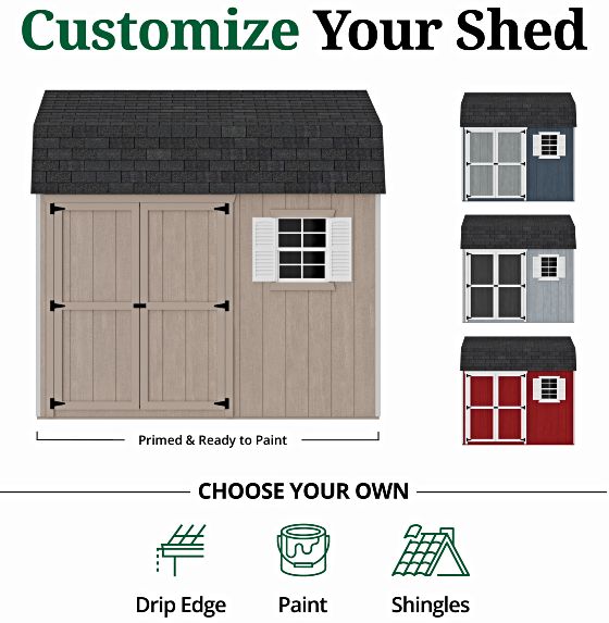 Customizable Exterior: Pre-Primed & Ready to Paint
