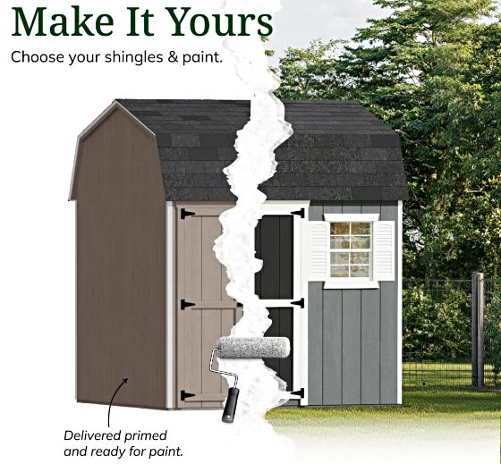 Customizable Exterior: Pre-Primed & Ready to Paint