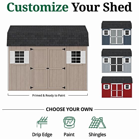 Customizable Exterior: Pre-Primed & Ready to Paint