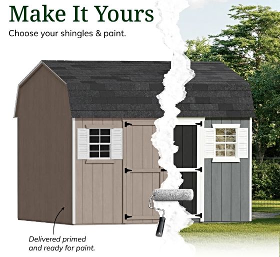 Customizable Exterior: Pre-Primed & Ready to Paint