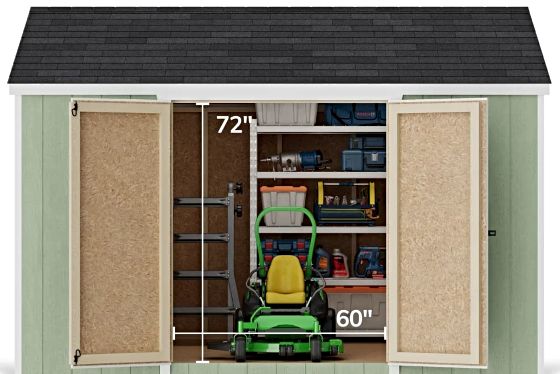 Pre-Assembled Double Doors with Metal Latch & 2x3 Bracing