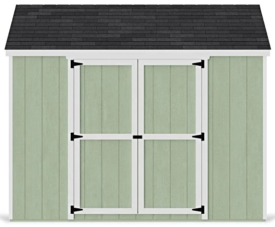 Introducing the Little Cottage Co. 10x10 Value Gable Shed Kit with Side Entry